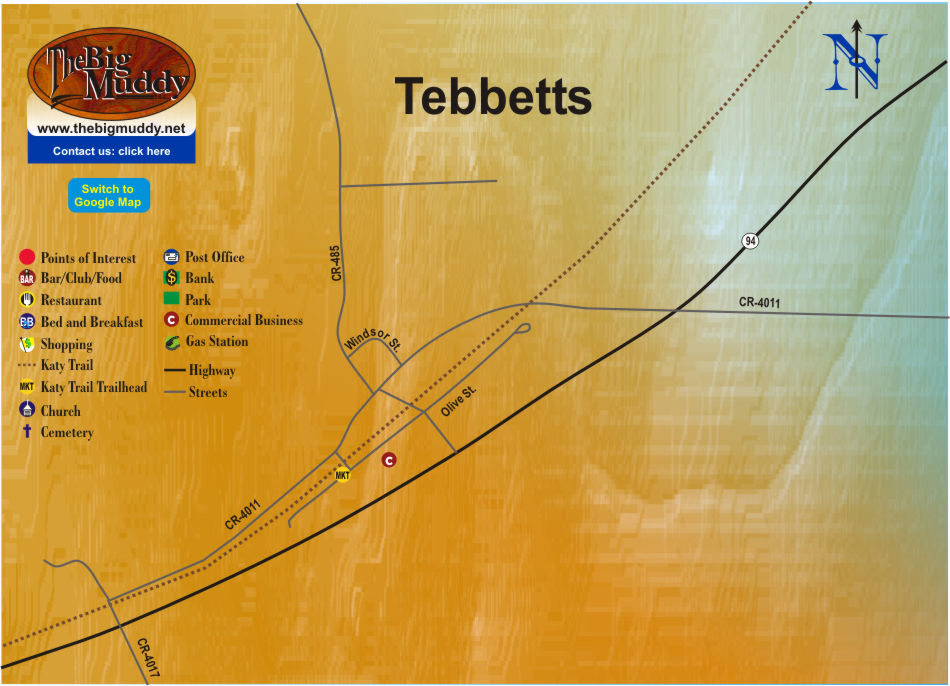 Tebbetts Map